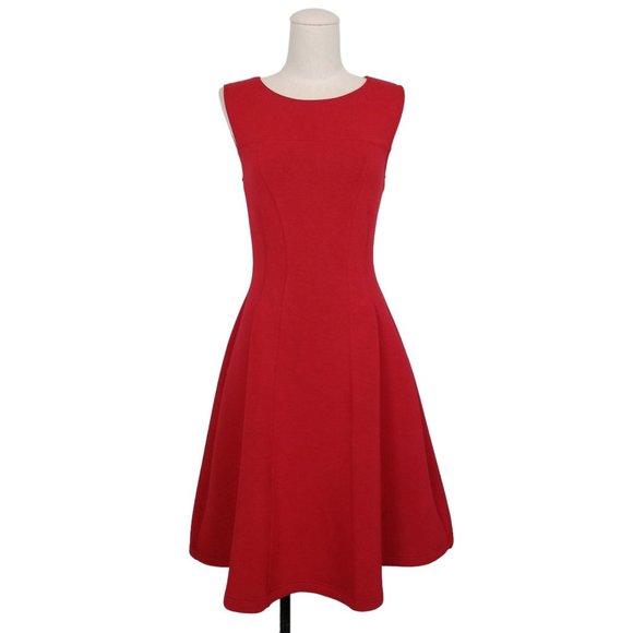 Maeve Debutante Fit and Flare Dress Red Sz Small - Picture 1 of 10